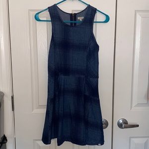 Plaid Mini Dress with Zipper, Element, Size S
